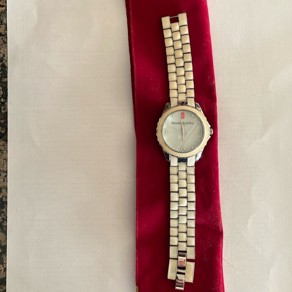 Elizabeth Arden Enameled Quartz Analog Watch